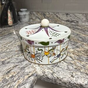 1950's New York Guildcraft Vintage Carnivale Carousel Container